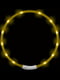 LED нашийник для собак з USB зарядкою 35 см Жовтий | 6655210 | фото 2