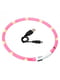 LED нашийник для собак з USB зарядкою 35 см Рожевий | 6655220