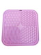 Силіконовий килимок для собак EcoToys антистрес для злизування їжі 20х20 см фіолетовий | 6655660