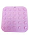 Силіконовий килимок для собак EcoToys антистрес для злизування їжі 20х20 см фіолетовий | 6655660 | фото 2