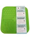 Силіконовий килимок для собак EcoToys антистрес для злизування 20х20 см зелений | 6655661 | фото 3