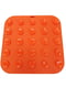 Силиконовый коврик для собак EcoToys антистресс для слизывания 20х20 см оранжевый | 6655663 | фото 2