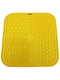 Силиконовый коврик для собак EcoToys антистресс для слизывания 20х20 см желтый | 6655664