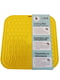 Силіконовий килимок для собак EcoToys антистрес для злизування 20х20 см жовтий | 6655664 | фото 3