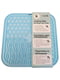 Силіконовий килимок для собак EcoToys антистрес для злизування 20х20 см блакитний | 6655665 | фото 3