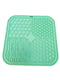 Силіконовий килимок для собак EcoToys антистрес для злизування 20х20 см м`ятний | 6655667