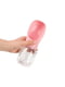 Прогулянкова портативна напувалка Dog Water Bottle для собак 350 мл рожева | 6655671 | фото 2