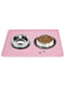 Силиконовый коврик под миску для собак и котов EcoToys розовый 48х30 см | 6655920 | фото 2