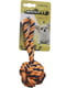 Іграшка для собак Croci плетений м`яч із каната помаранчевий 16 см С | 6657061 | фото 4
