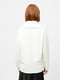 Білий светр із блискавкою та геометричною кокеткою | 6657152 | фото 3