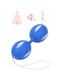 Вагінальні кульки для зміцнення м'язів піхви — сині | 6657709 | фото 2