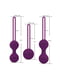 Набір вагінальних кульок для тренування і зміцнення м'язів піхви (3 шт.) - фіолетові | 6657716 | фото 3