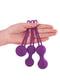 Набір вагінальних кульок для тренування і зміцнення м'язів піхви (3 шт.) - фіолетові | 6657716 | фото 5