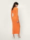 Платье оранжевое с завязками | 6657830 | фото 2