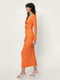 Платье оранжевое с завязками | 6657830 | фото 3