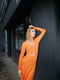 Платье оранжевое с завязками | 6657830 | фото 4