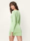 Платье салатовое с длинными рукавами | 6657851 | фото 3