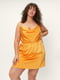 Сукня гірчичного кольору з драпіруванням | 6657856 | фото 2