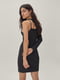 Сукня чорна з асиметричним вирізом | 6657886 | фото 2