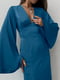 Розкішна синя сукня "Афродіта" з вирізом на спинці  | 6657992 | фото 4