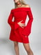 Елегантна червона сукня з відкритими плечима | 6657994 | фото 4
