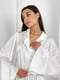 Белая шелковая пижама: рубашка и шорты | 6658504 | фото 3