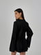 Черная шелковая пижама: рубашка и шорты | 6658506 | фото 2