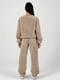 Світло-коричнева плюшева піжама: штани з кишенями та джемпер | 6658501 | фото 2