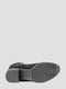 Замшевые черные ботфорты с кожанной вставкой и шнуровкой | 6658524 | фото 2
