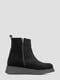 Замшевые черные ботинки с шерстяной подкладкой | 6658525 | фото 4
