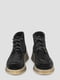 Замшевые черные ботинки на шнуровке | 6658526 | фото 6