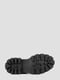 Кожаные черные ботинки с оригинальной шнуровкой | 6658528 | фото 2