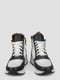 Кожаные черно-белые кроссовки на шерстяной подкладке | 6658530 | фото 6