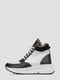 Кожаные черно-белые кроссовки на шерстяной подкладке | 6658530 | фото 3