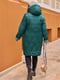 Пальто стеганое зеленое | 6658701 | фото 3