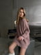 Трендовий светр-сукня вільного крою ліловий | 6658710 | фото 2
