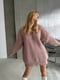 Трендовий светр-сукня вільного крою ліловий | 6658710 | фото 6