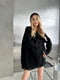 Трендовий светр-сукня вільного крою чорний | 6658713 | фото 4