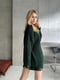 Трендовий светр-сукня вільного крою темно-зелений | 6658714 | фото 10