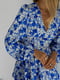 Сукня міні синьо-білого кольору Blue flowers | 6576229 | фото 11