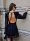 Сукня-міні чорного кольору з відкритою спиною | 6658779 | фото 5