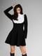Сукня-міні чорного кольору з широким білим коміром | 6658817 | фото 3
