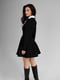 Сукня-міні чорного кольору з широким білим коміром | 6658817 | фото 5