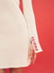 Сукня-міні молочного кольору з принтом “Обійми” | 6658892 | фото 3