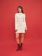 Сукня-міні молочного кольору з принтом “Обійми” | 6658892 | фото 5