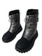 Ботинки черно-стального цвета | 6658904 | фото 9
