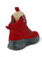 Зимові замшеві черевики червоного кольору | 6658907 | фото 3