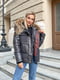 Зимняя куртка графитового цвета с натуральным мехом енота | 6659604 | фото 4