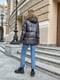 Зимняя куртка графитового цвета с натуральным мехом енота | 6659604 | фото 9