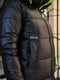 Куртка подовжена чорна із салатовими вставками | 6659607 | фото 9